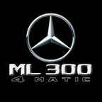 MERCEDES BENZ ML 300 LOGO PROJECTOR LIGHTS  (quantity 1 = 1 sets/2 door lights)Nr.03f019