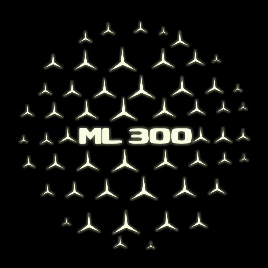 MERCEDES BENZ LOGO PROJECTOT LIGHTS Nr.03 (cantidad 1 = 1 juego/2 luces de puerta)