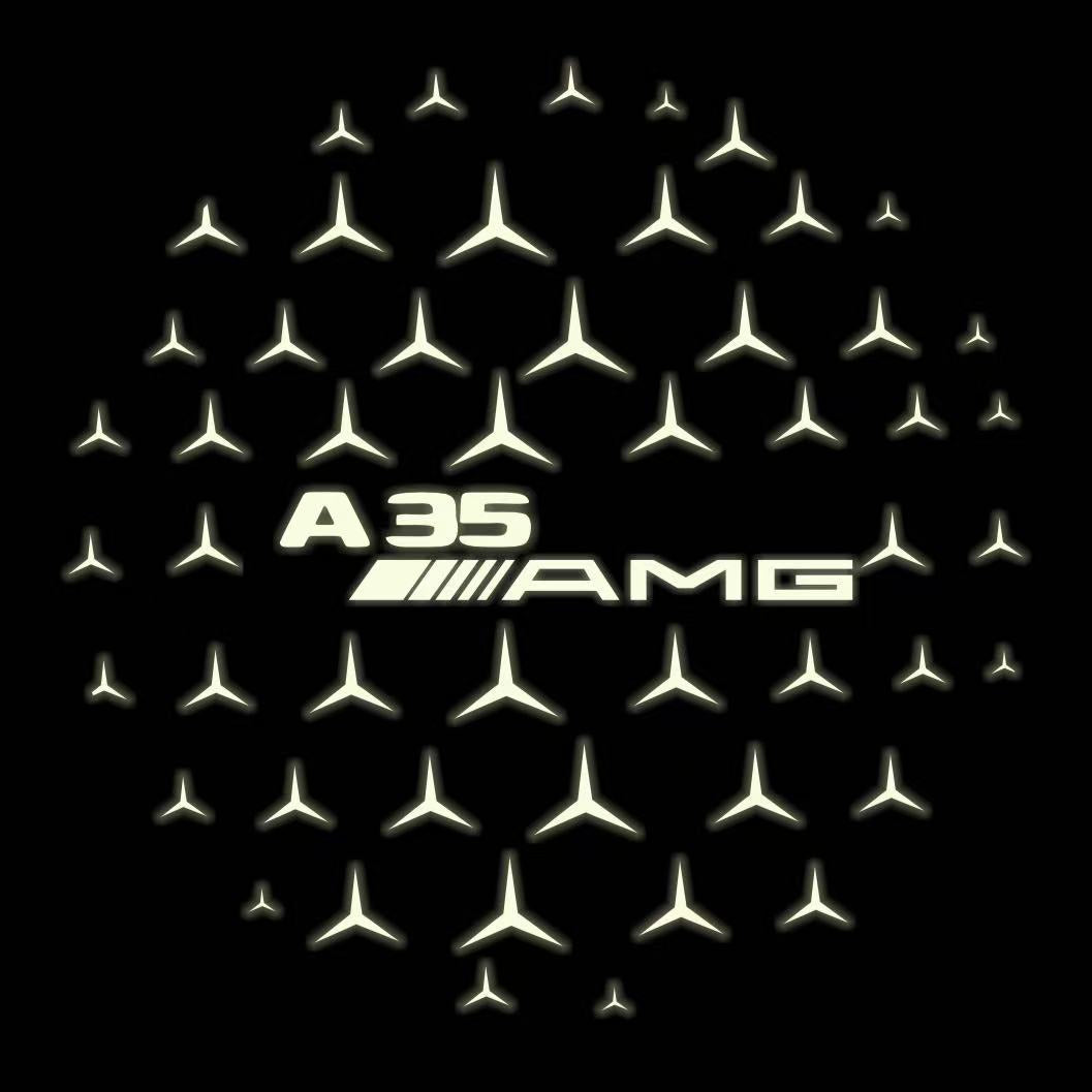 MERCEDES BENZ LOGO PROJECTOT LIGHTS Nr.03 (Menge 1 = 1 Sätze/2 Türleuchten)