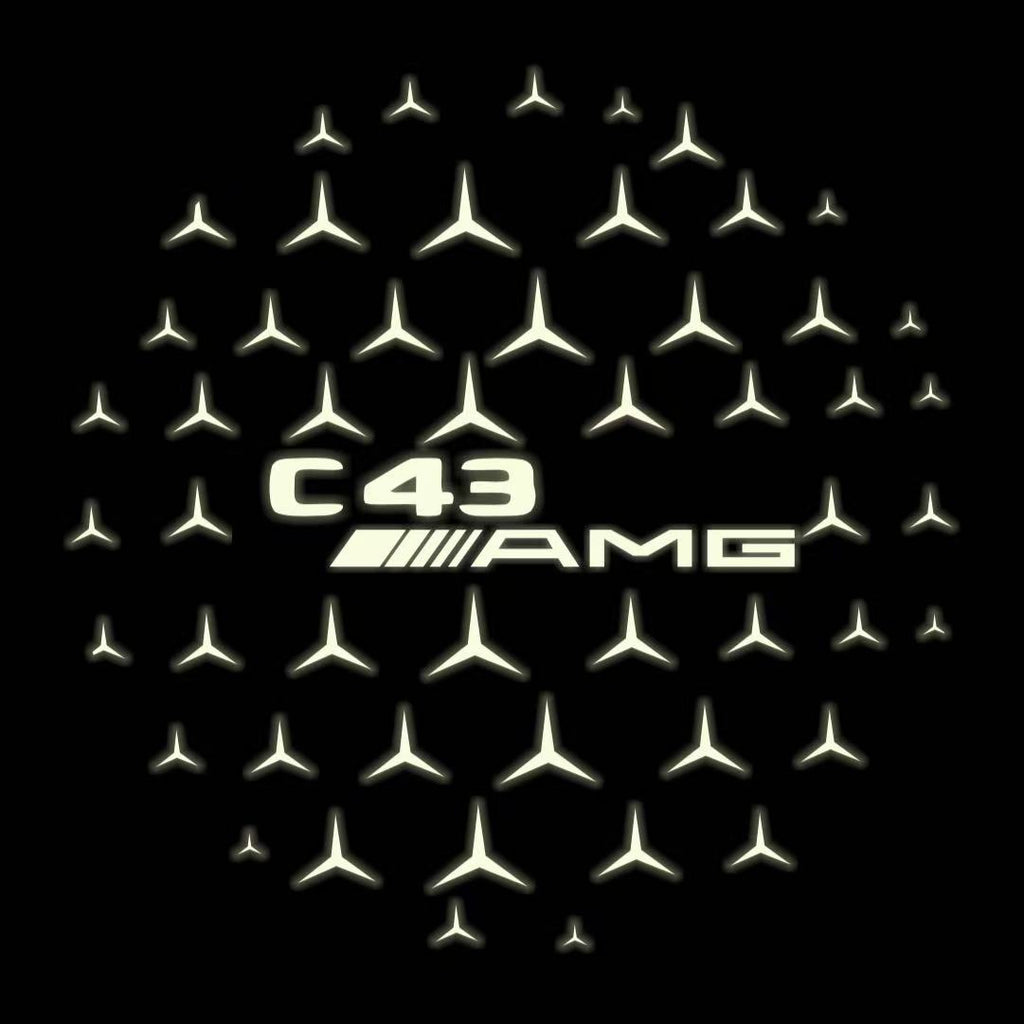 MERCEDES BENZ LOGO PROJECTOT LIGHTS Nr.03 (cantidad 1 = 1 juego/2 luces de puerta)