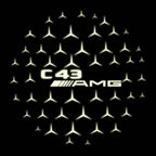 MERCEDES BENZ LOGO PROJECTOT LIGHTS Nr.03 (cantidad 1 = 1 juego/2 luces de puerta)