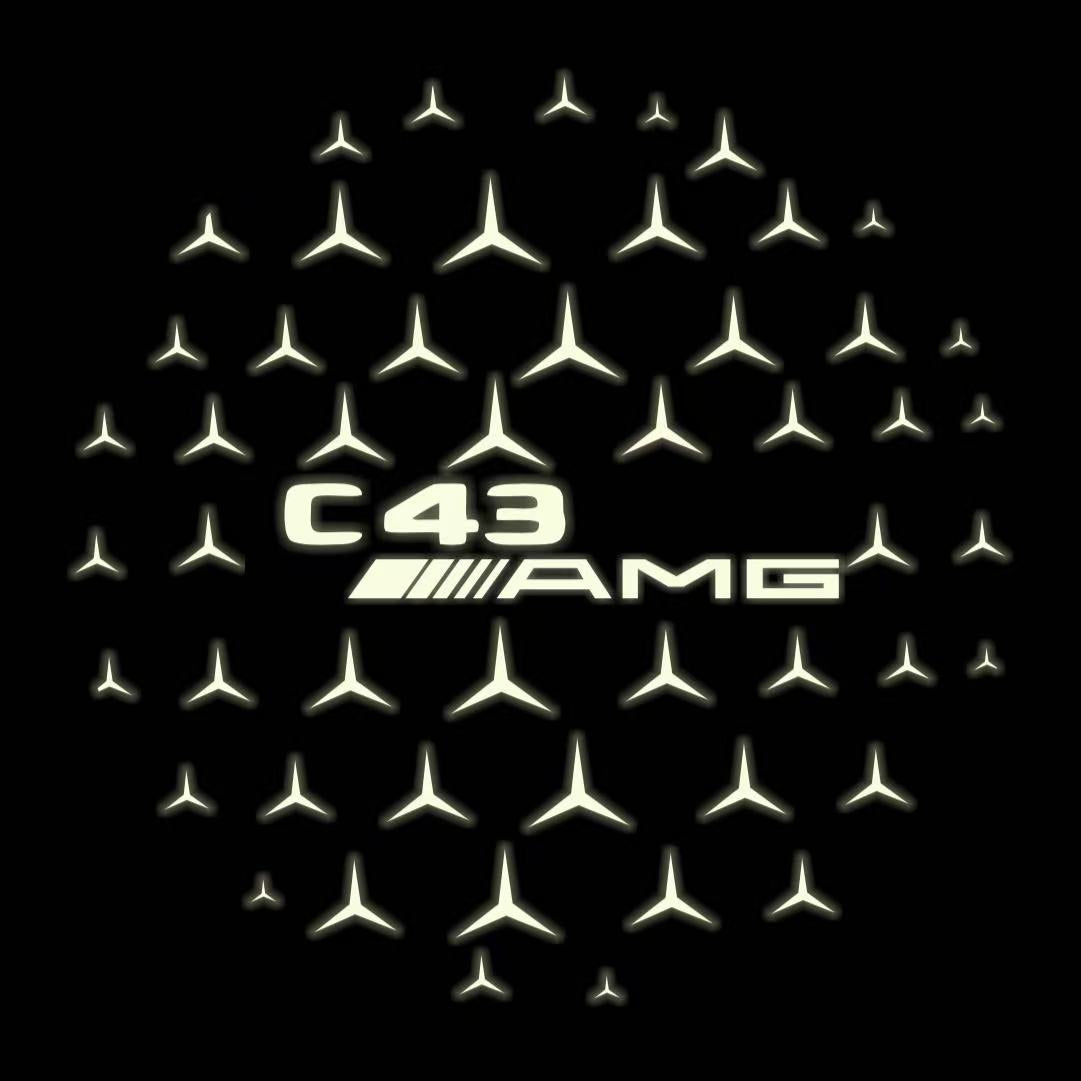 MERCEDES BENZ LOGO PROJECTOT LIGHTS Nr.03 (Menge 1 = 1 Sätze/2 Türleuchten)