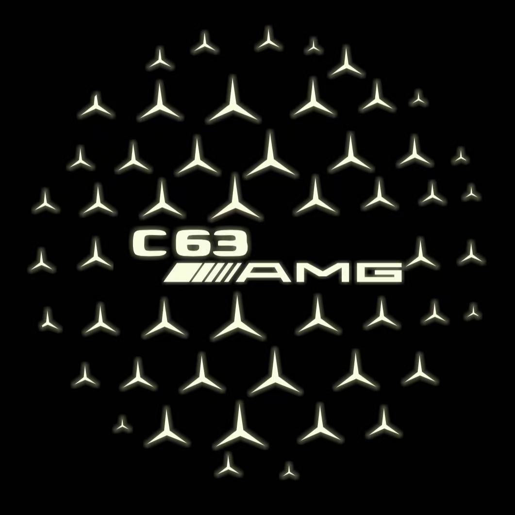 MERCEDES BENZ LOGO PROJECTOT LIGHTS Nr.03 (cantidad 1 = 1 juego/2 luces de puerta)