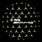 MERCEDES BENZ  C55 AMG LOGO PROJECTOT LIGHTS  (quantity 1 = 1 sets/2 door lights)Nr.03f010