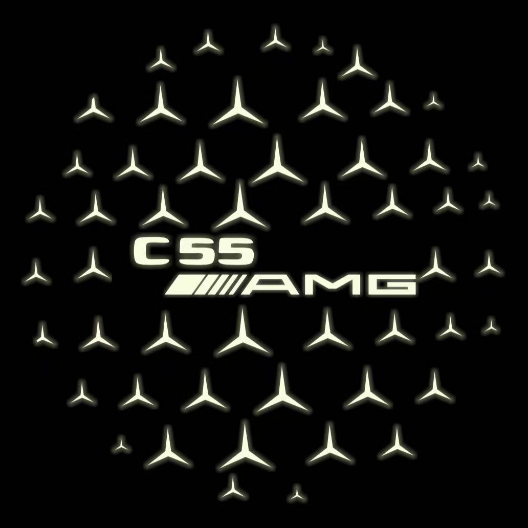 MERCEDES BENZ LOGO PROJECTOT LIGHTS Nr.03 (cantidad 1 = 1 juego/2 luces de puerta)