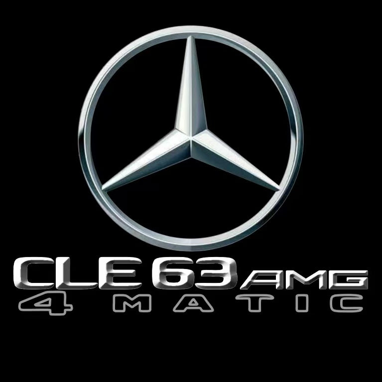 MERCEDES BENZ CLE 63 AMG LOGO PROJECTOT LIGHTS  (quantity 1 = 1 sets/2 door lights)Nr.03f06