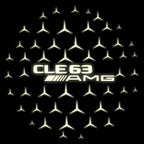 MERCEDES BENZ LOGO PROJECTOT LIGHTS Nr.03 (cantidad 1 = 1 juego/2 luces de puerta)