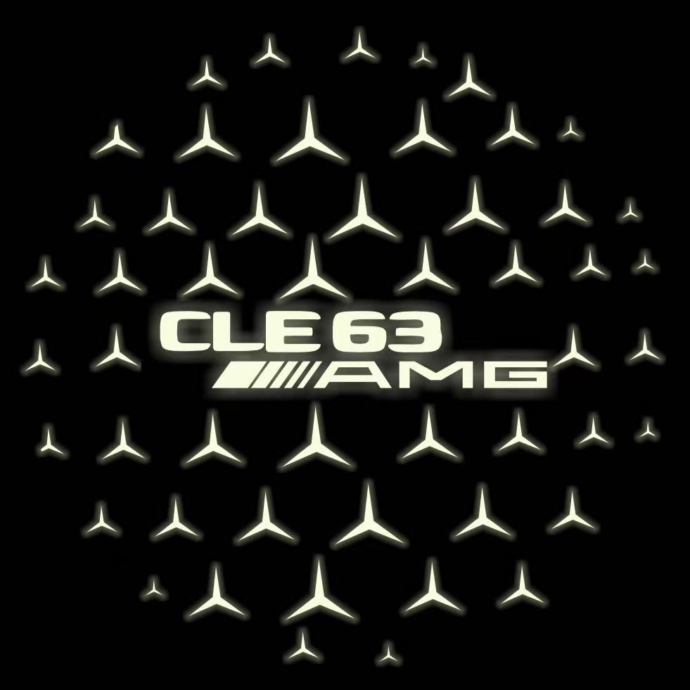 MERCEDES BENZ LOGO PROJECTOT LIGHTS Nr.03 (Menge 1 = 1 Sätze/2 Türleuchten)