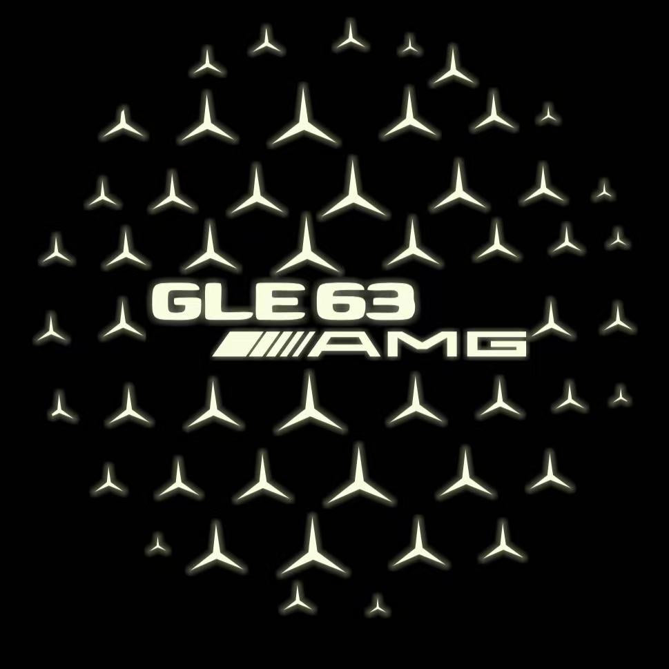 MERCEDES BENZ LOGO PROJECTOT LIGHTS Nr.03 (cantidad 1 = 1 juego/2 luces de puerta)