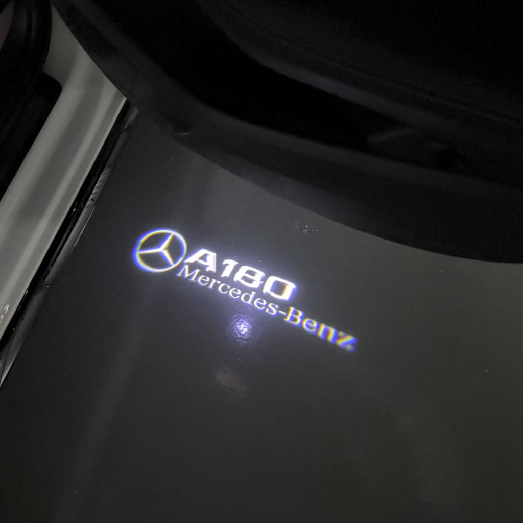 أضواء بروجكتور شعار MERCEDES BENZ رقم 03 (الكمية 1 = 1 مجموعة / 2 أضواء باب)