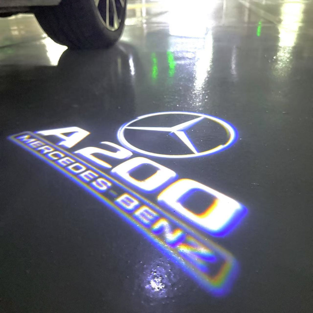 MERCEDES BENZ LOGO PROJECTOT LIGHTS Nr.03 (cantidad 1 = 1 juego/2 luces de puerta)