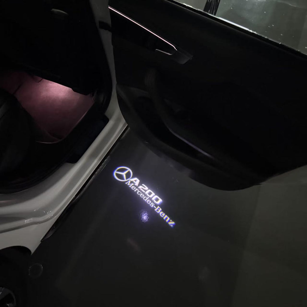 MERCEDES BENZ LOGO PROJECTOT LIGHTS Nr.03 (cantidad 1 = 1 juego/2 luces de puerta)