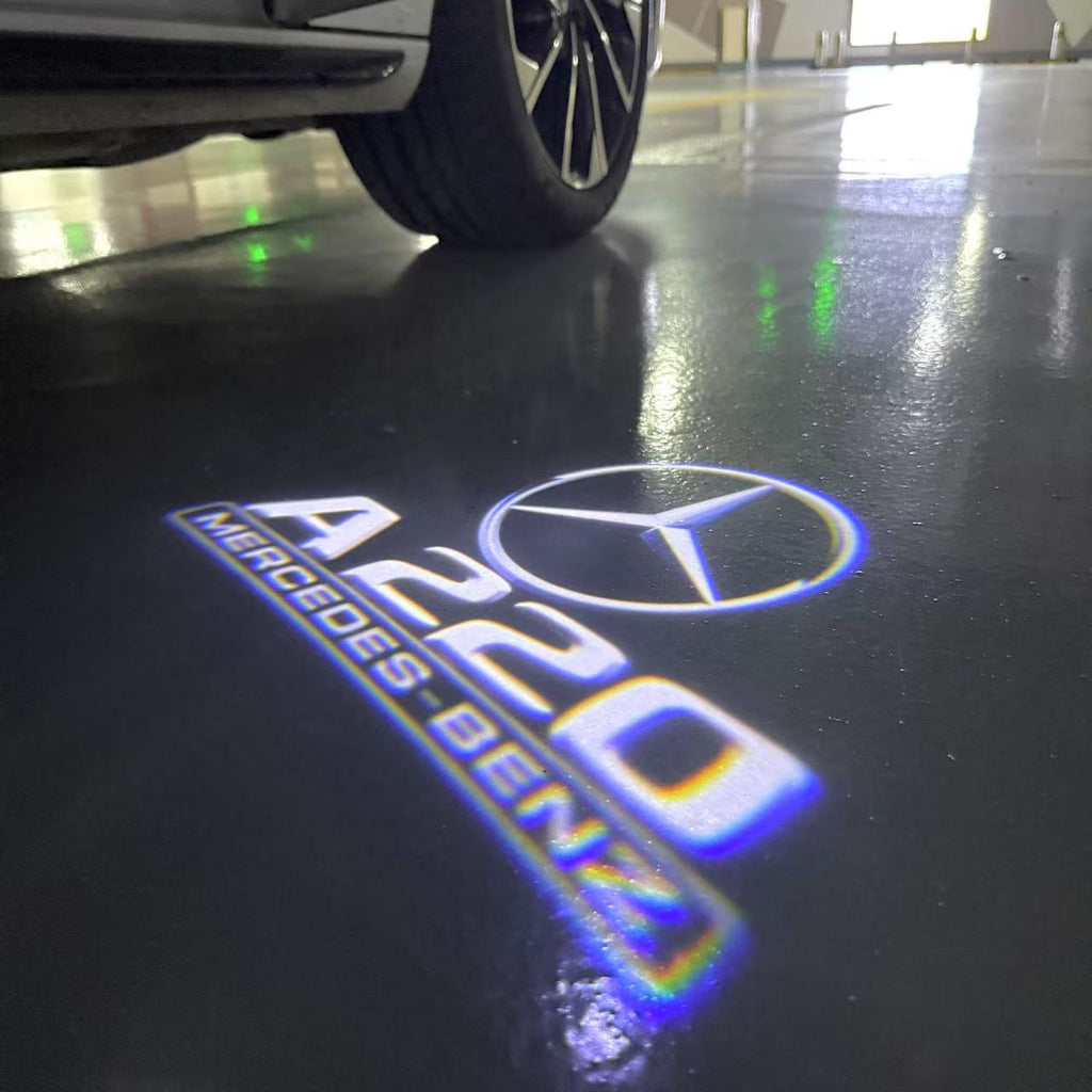 أضواء بروجكتور شعار MERCEDES BENZ رقم 03 (الكمية 1 = 1 مجموعة / 2 أضواء باب)