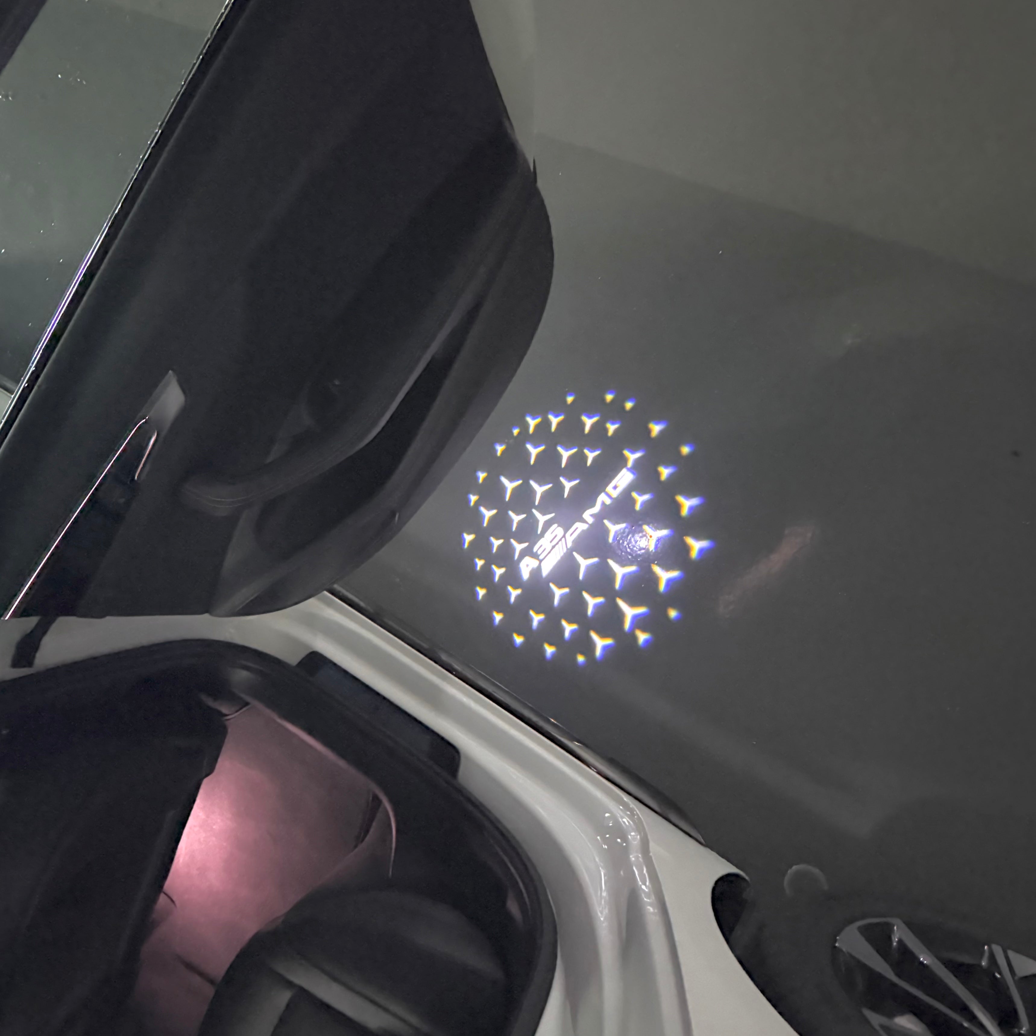 MERCEDES BENZ LOGO PROJECTOT LIGHTS Nr.03 (Menge 1 = 1 Sätze/2 Türleuchten)