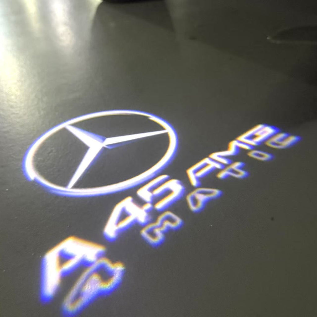 أضواء بروجكتور شعار MERCEDES BENZ رقم 03 (الكمية 1 = 1 مجموعة / 2 أضواء باب)