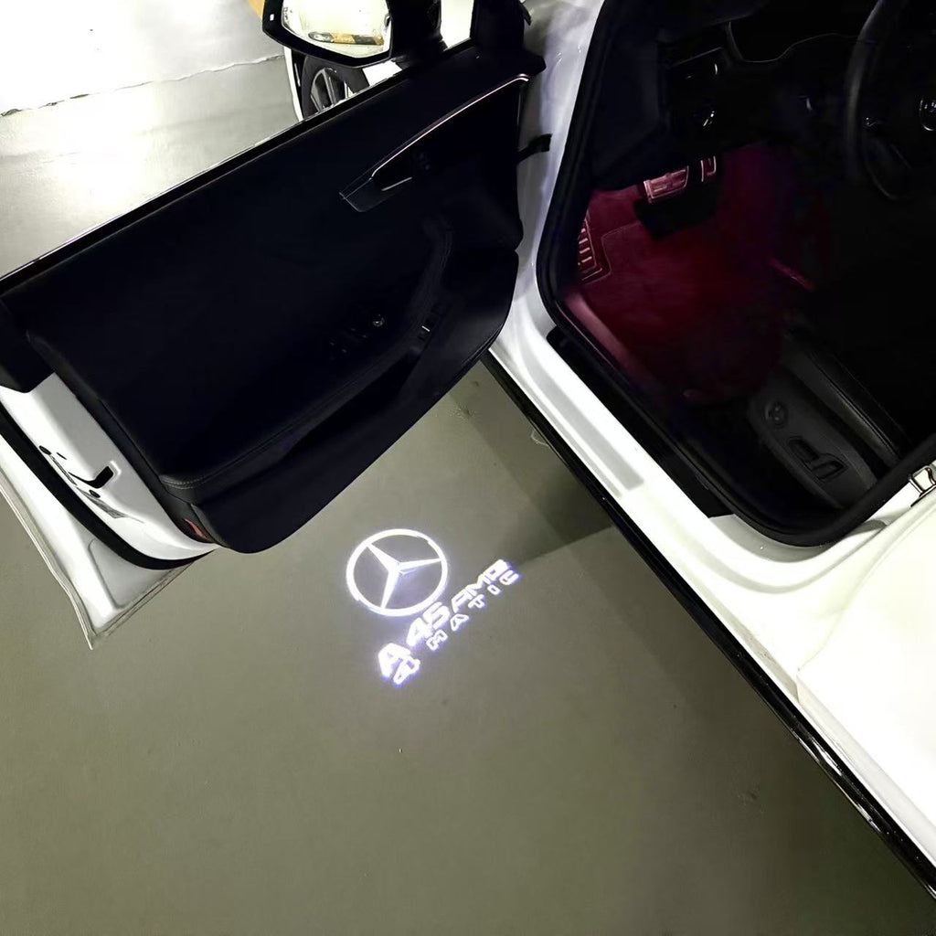 أضواء بروجكتور شعار MERCEDES BENZ رقم 03 (الكمية 1 = 1 مجموعة / 2 أضواء باب)