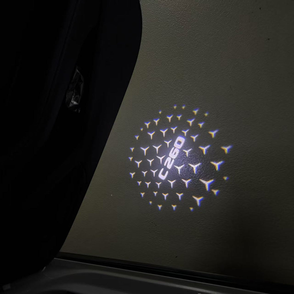 MERCEDES BENZ LOGO PROJECTOT LIGHTS Nr.03 (Menge 1 = 1 Sätze/2 Türleuchten)