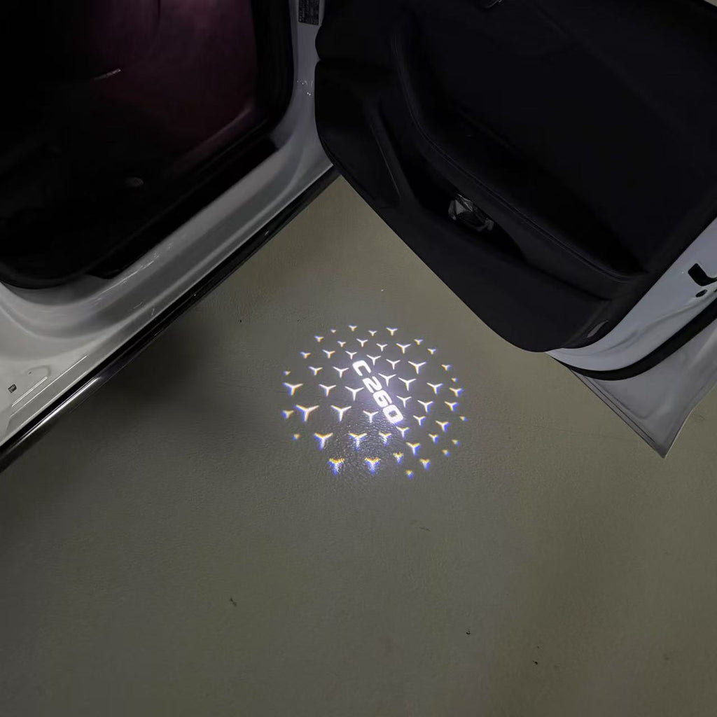 MERCEDES BENZ LOGO PROJECTOT LIGHTS Nr.03 (Menge 1 = 1 Sätze/2 Türleuchten)