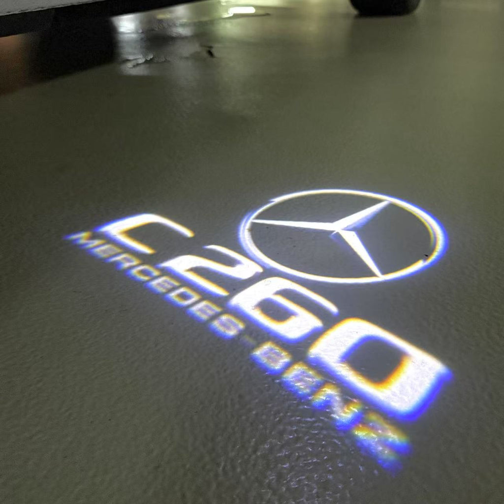 MERCEDES BENZ LOGO PROJECTOT LIGHTS Nr.03 (cantidad 1 = 1 juego/2 luces de puerta)