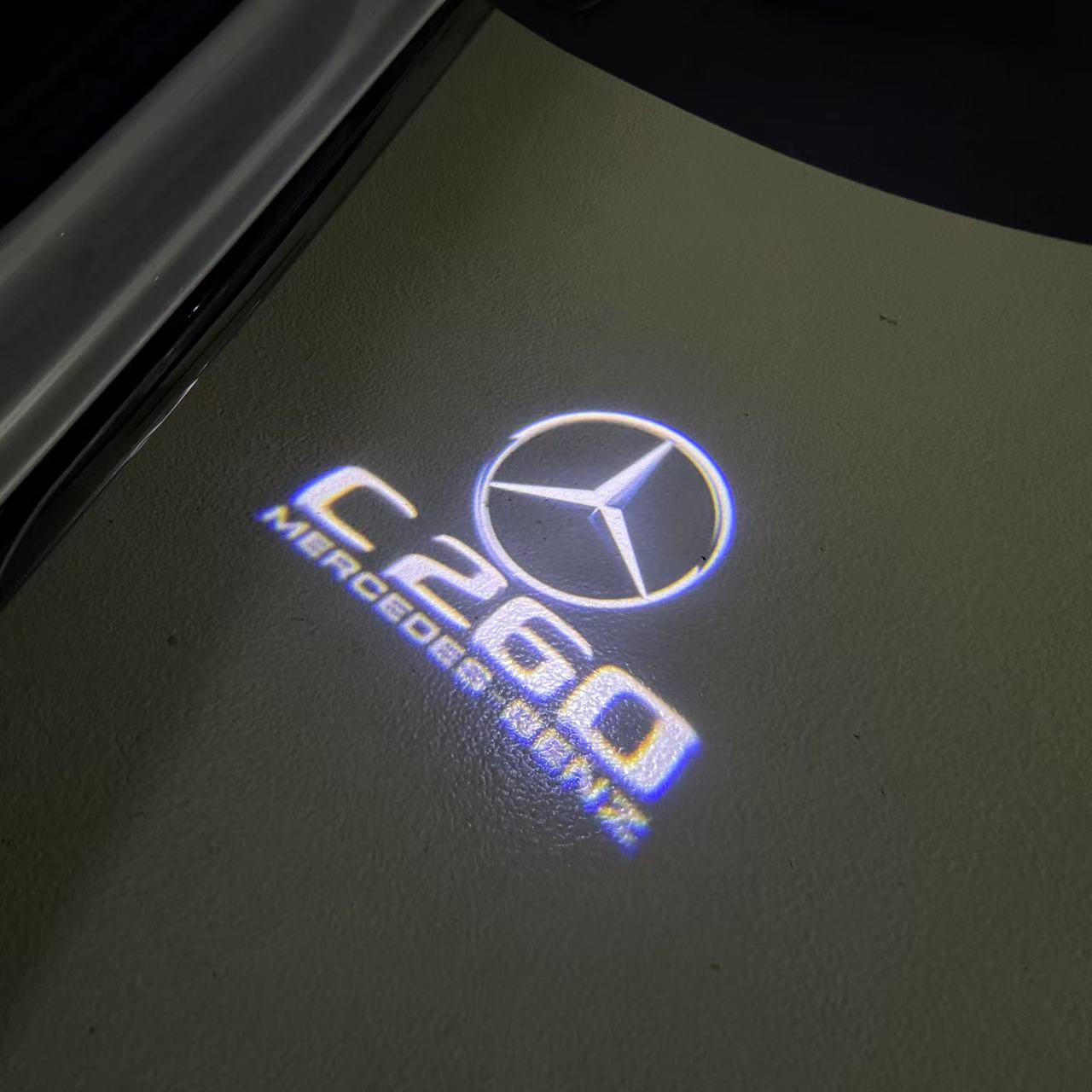 MERCEDES BENZ LOGO PROJECTOT LIGHTS Nr.03 (cantidad 1 = 1 juego/2 luces de puerta)