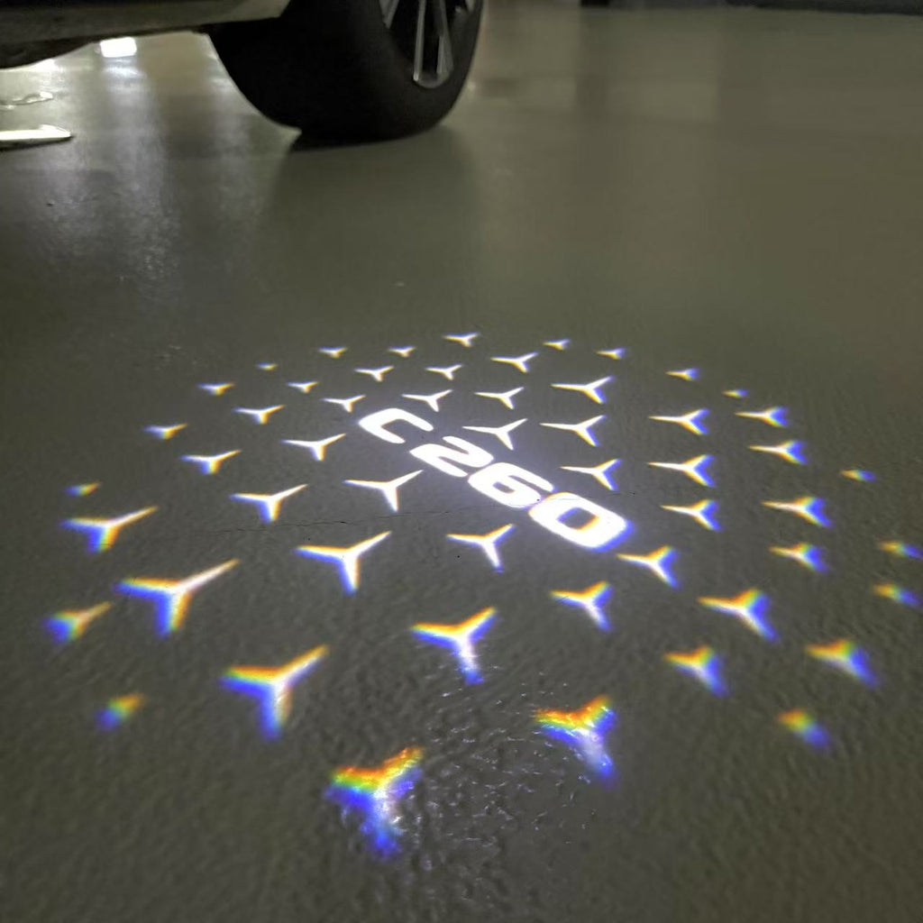 MERCEDES BENZ LOGO PROJECTOT LIGHTS Nr.03 (Menge 1 = 1 Sätze/2 Türleuchten)