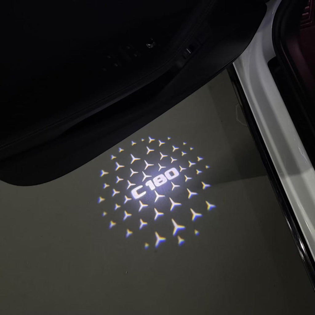 MERCEDES BENZ LOGO PROJECTOT LIGHTS Nr.03 (cantidad 1 = 1 juego/2 luces de puerta)