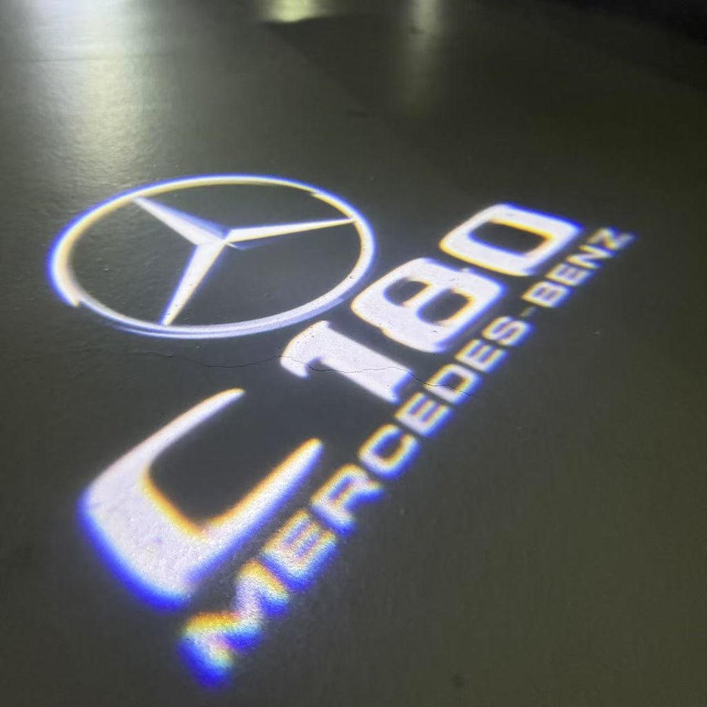 LUCI PROIETTORI LOGO MERCEDES BENZ Nr.03 (quantità 1 = 1 set / 2 luci porta)