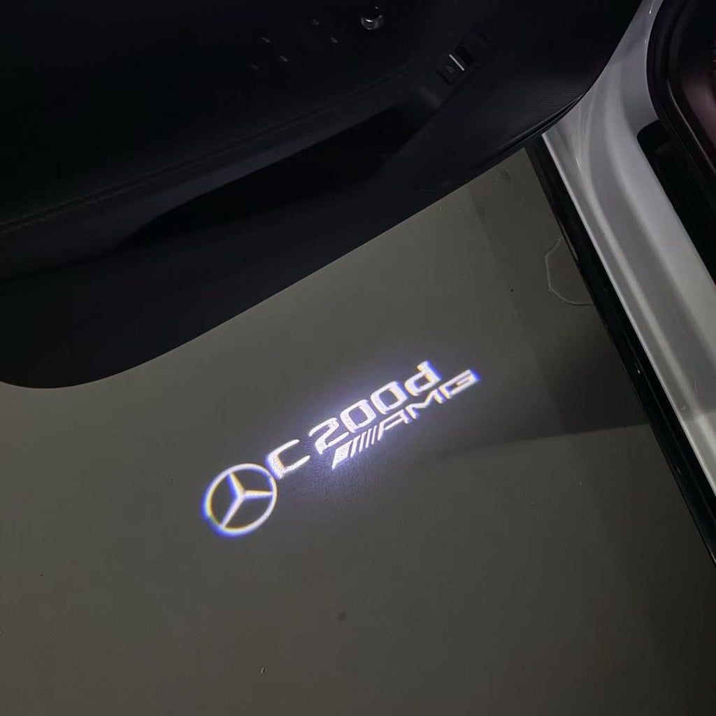 MERCEDES BENZ LOGO PROJECTOT LIGHTS Nr.03 (cantidad 1 = 1 juego/2 luces de puerta)