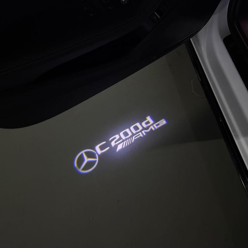 MERCEDES BENZ LOGO PROJECTOT LIGHTS Nr.03 (cantidad 1 = 1 juego/2 luces de puerta)