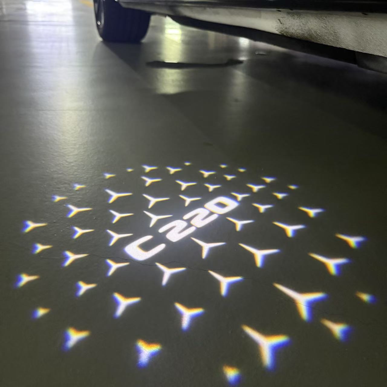 MERCEDES BENZ LOGO PROJECTOT LIGHTS Nr.03 (cantidad 1 = 1 juego/2 luces de puerta)