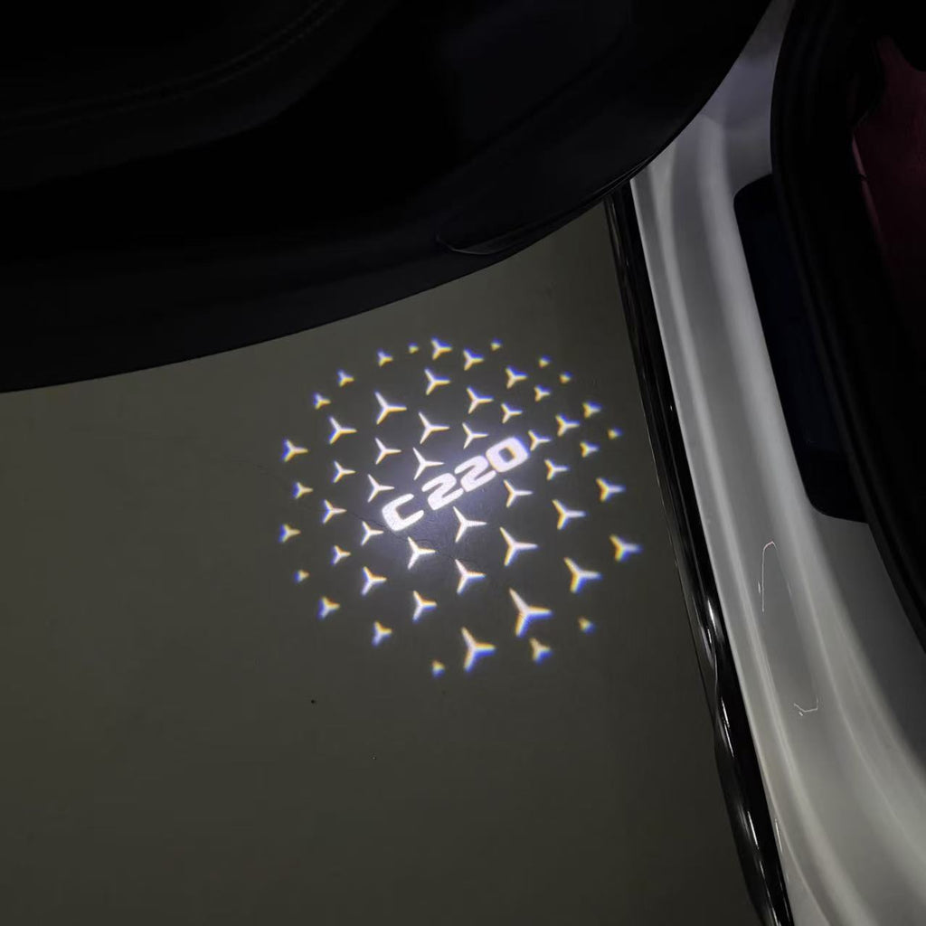 MERCEDES BENZ LOGO PROJECTOT LIGHTS Nr.03 (cantidad 1 = 1 juego/2 luces de puerta)