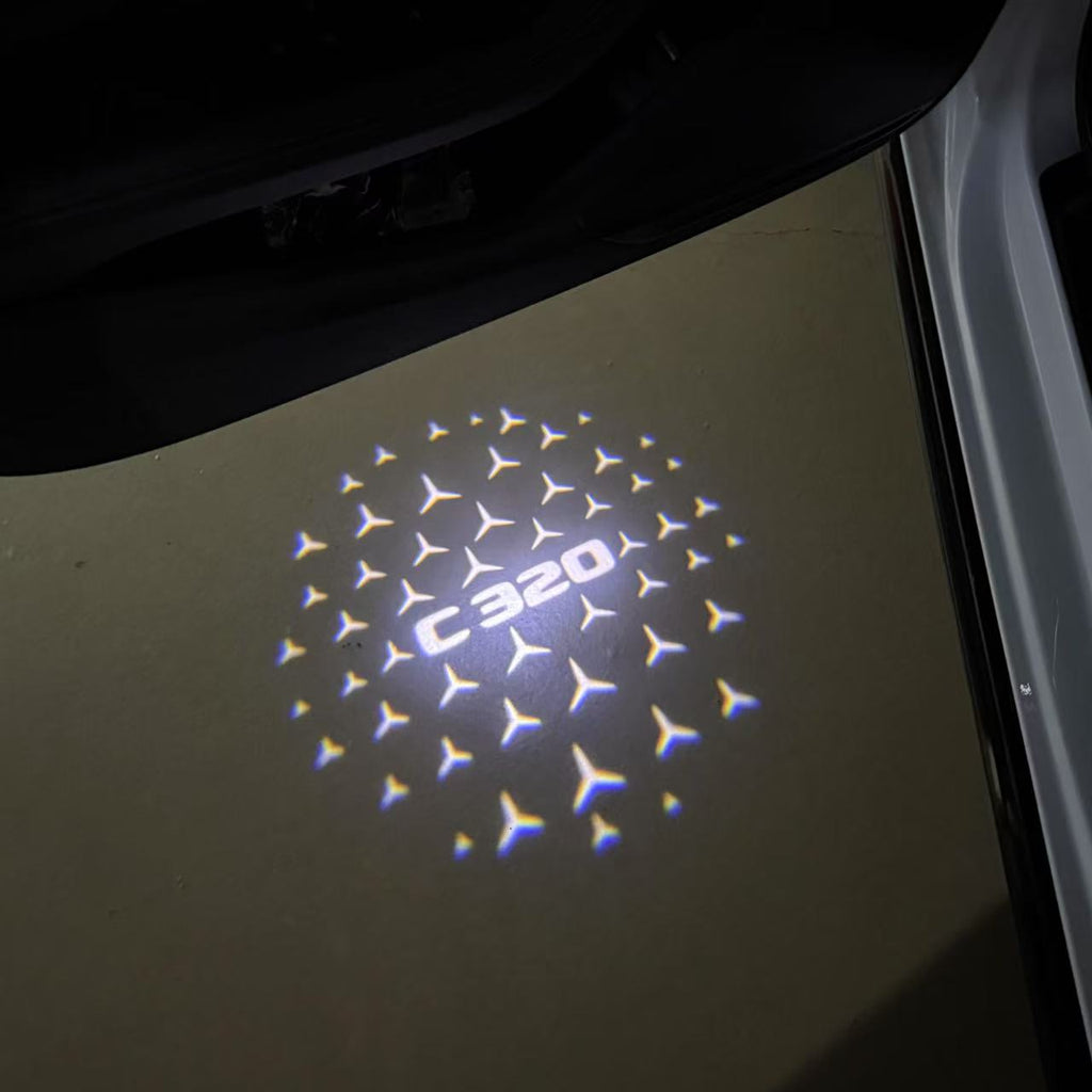 MERCEDES BENZ LOGO PROJECTOT LIGHTS Nr.03 (Menge 1 = 1 Sätze/2 Türleuchten)