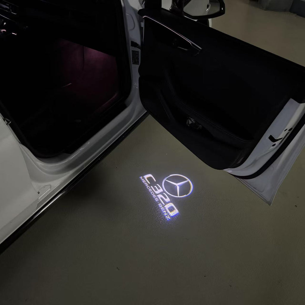 MERCEDES BENZ LOGO PROJECTOT LIGHTS Nr.03 (cantidad 1 = 1 juego/2 luces de puerta)