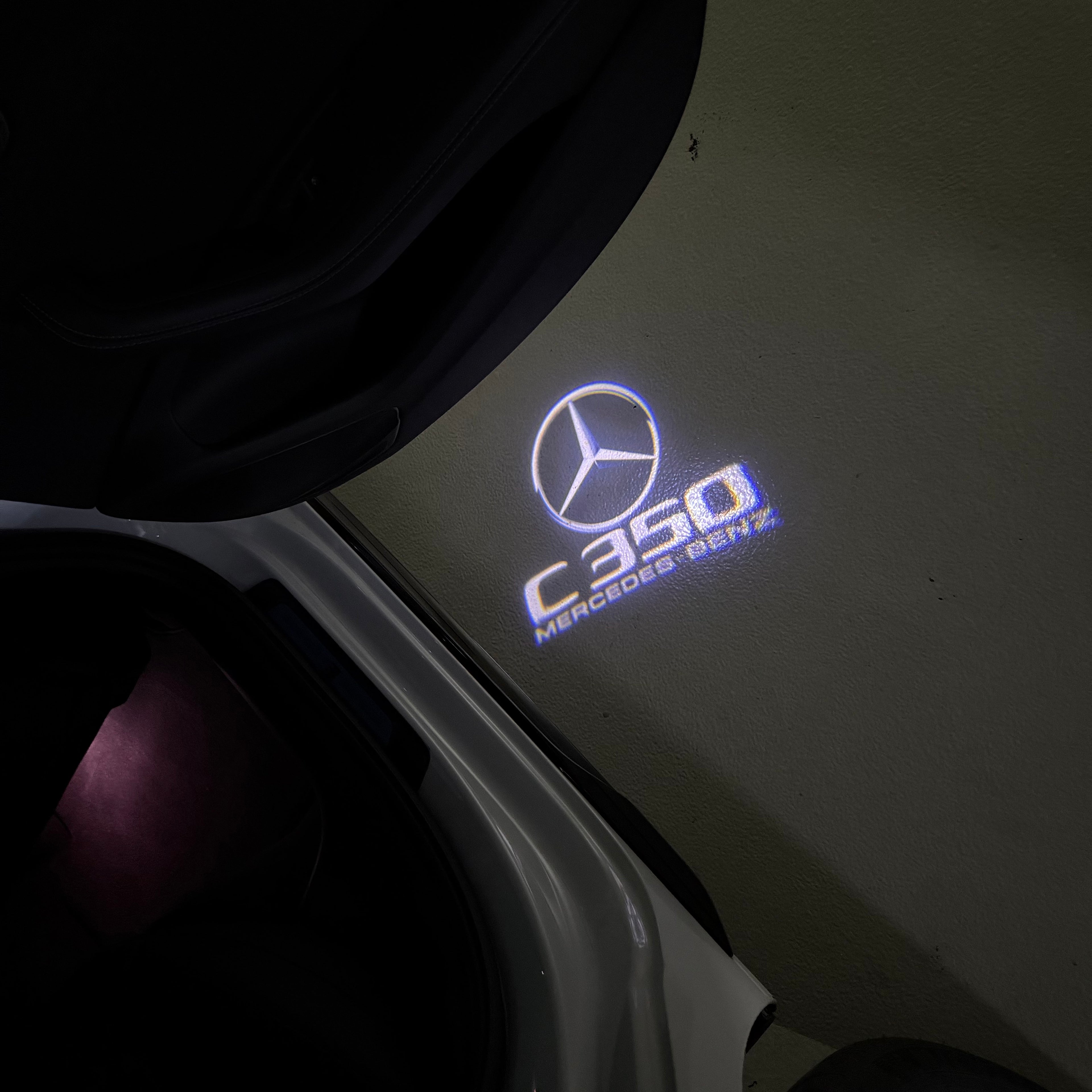 MERCEDES BENZ LOGO PROJECTOT LIGHTS Nr.03 (cantidad 1 = 1 juego/2 luces de puerta)