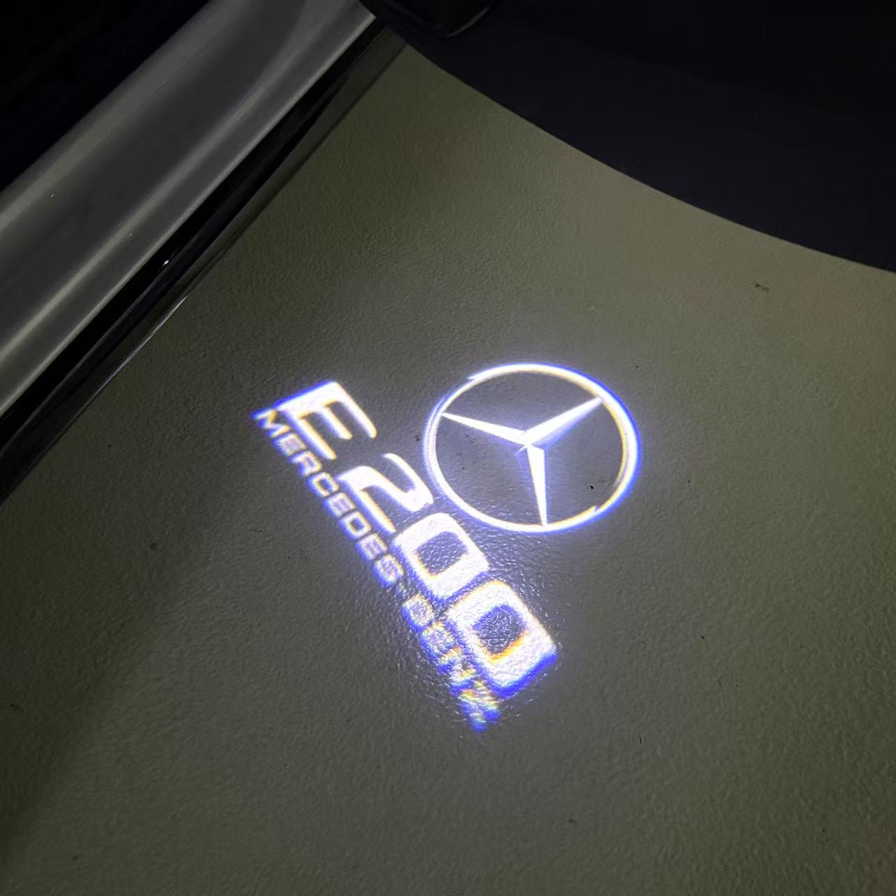 MERCEDES BENZ LOGO PROJECTOT LIGHTS Nr.03 (cantidad 1 = 1 juego/2 luces de puerta)
