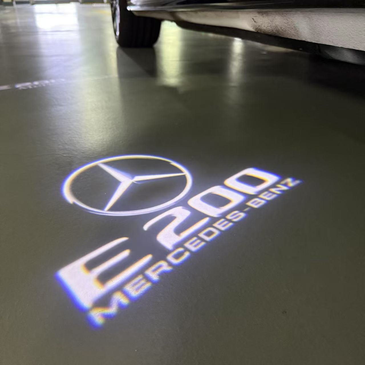 MERCEDES BENZ LOGO PROJECTOT LIGHTS Nr.03 (cantidad 1 = 1 juego/2 luces de puerta)