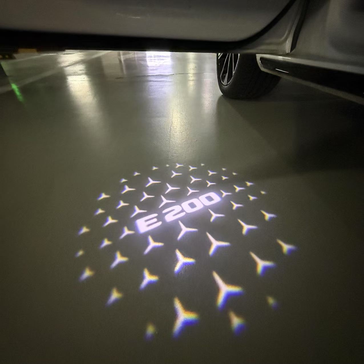 MERCEDES BENZ E 200 LOGO PROJECTOT LIGHTS  (quantity 1 = 1 sets/2 door lights)Nr.03f015