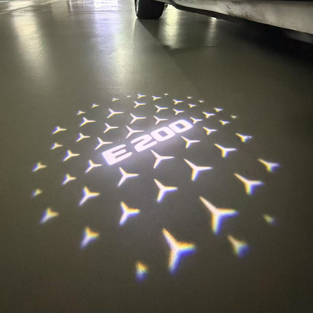 MERCEDES BENZ E 200 LOGO PROJECTOT LIGHTS  (quantity 1 = 1 sets/2 door lights)Nr.03f015