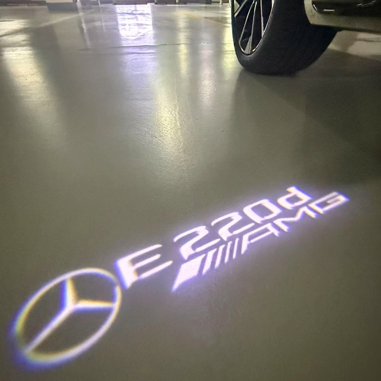 MERCEDES BENZ LOGO PROJECTOT LIGHTS Nr.03 (cantidad 1 = 1 juego/2 luces de puerta)