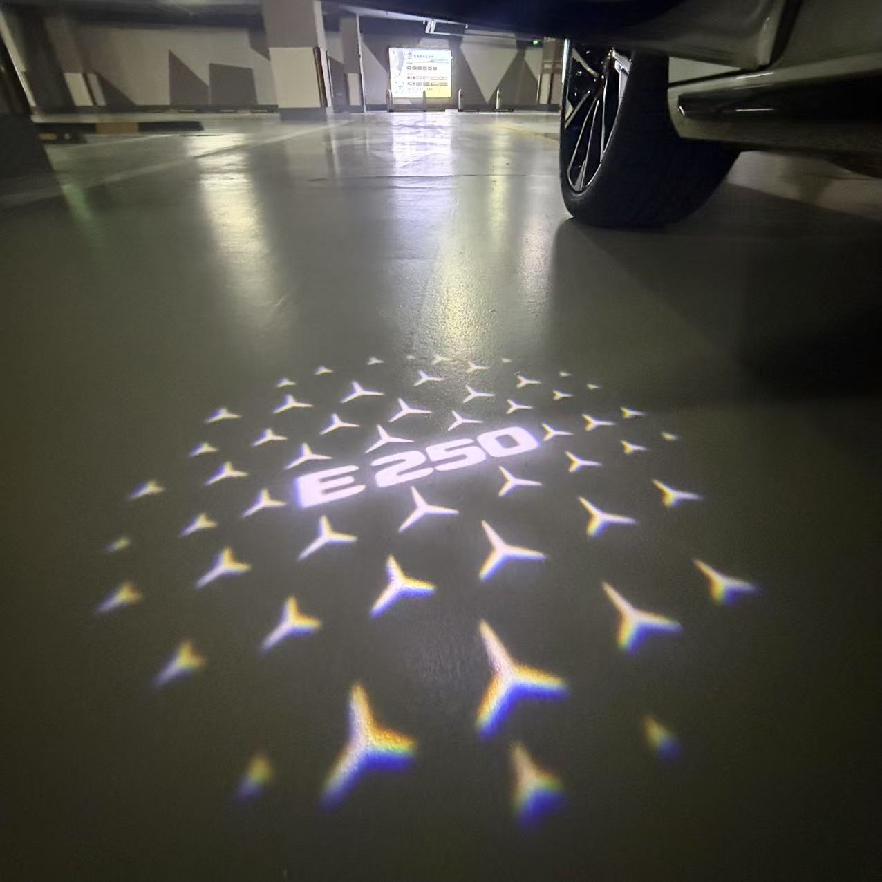 MERCEDES BENZ LOGO PROJECTOT LIGHTS Nr.03 (cantidad 1 = 1 juego/2 luces de puerta)