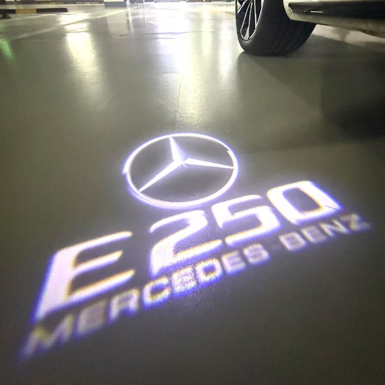MERCEDES BENZ LOGO PROJECTOT LIGHTS Nr.03 (cantidad 1 = 1 juego/2 luces de puerta)