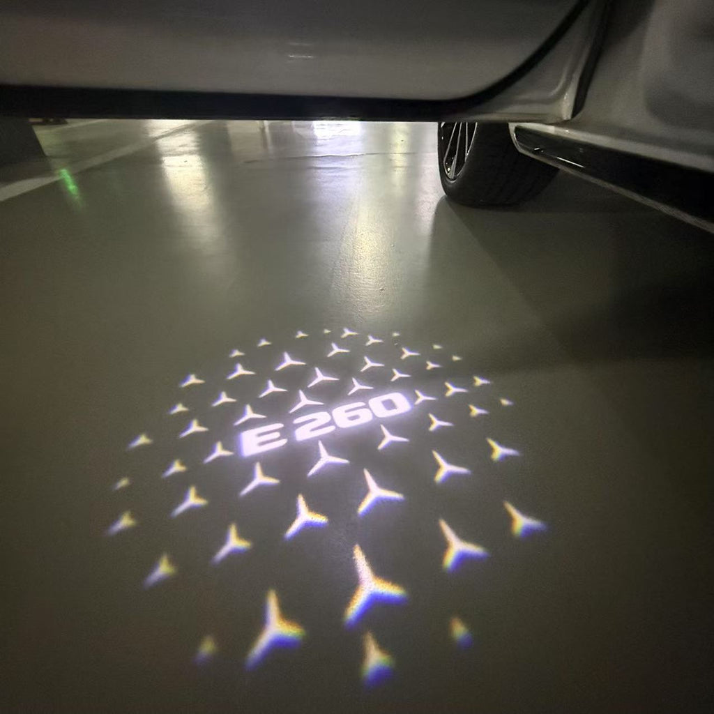 MERCEDES BENZ LOGO PROJECTOT LIGHTS Nr.03 (cantidad 1 = 1 juego/2 luces de puerta)