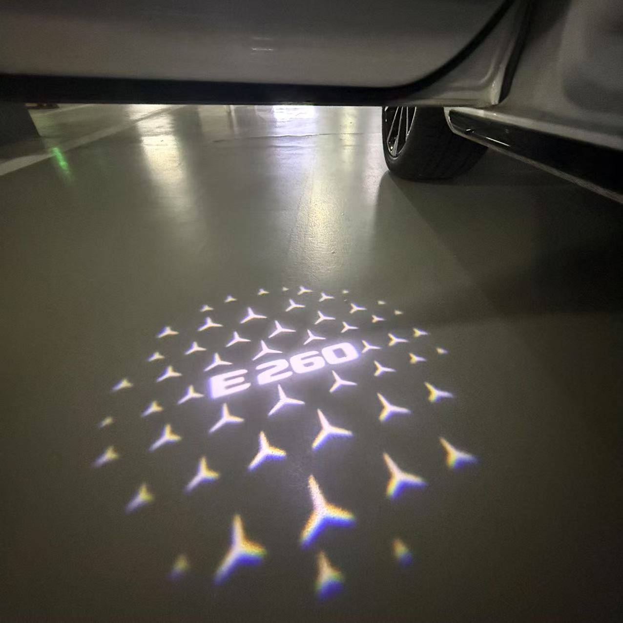 MERCEDES BENZ LOGO PROJECTOT LIGHTS Nr.03 (cantidad 1 = 1 juego/2 luces de puerta)