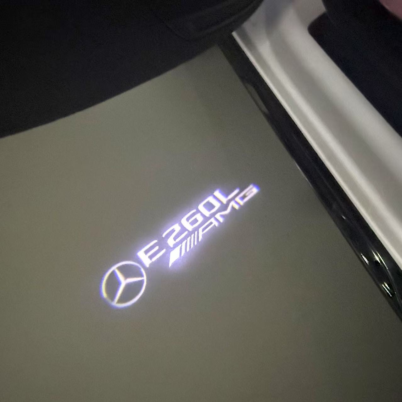 MERCEDES BENZ LOGO PROJECTOT LIGHTS Nr.03 (cantidad 1 = 1 juego/2 luces de puerta)