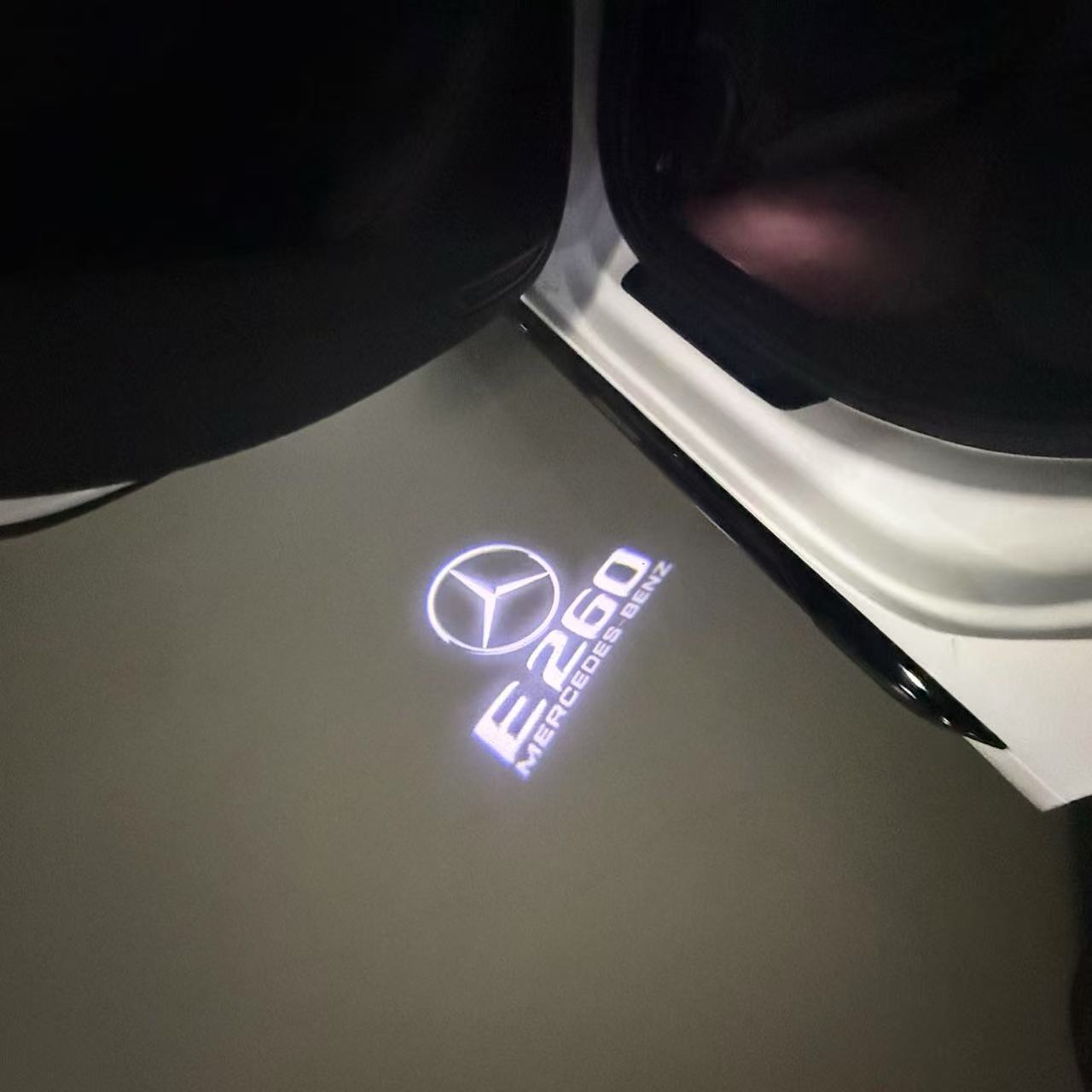 MERCEDES BENZ LOGO PROJECTOT LIGHTS Nr.03 (cantidad 1 = 1 juego/2 luces de puerta)