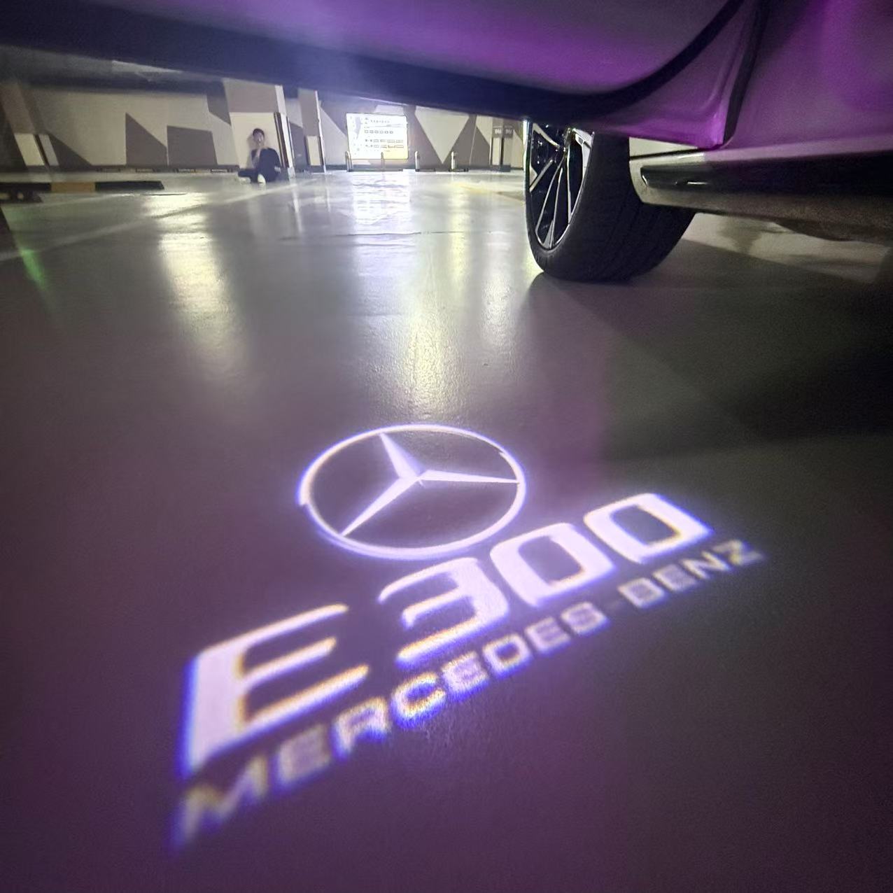 MERCEDES BENZ LOGO PROJECTOT LIGHTS Nr.03 (cantidad 1 = 1 juego/2 luces de puerta)