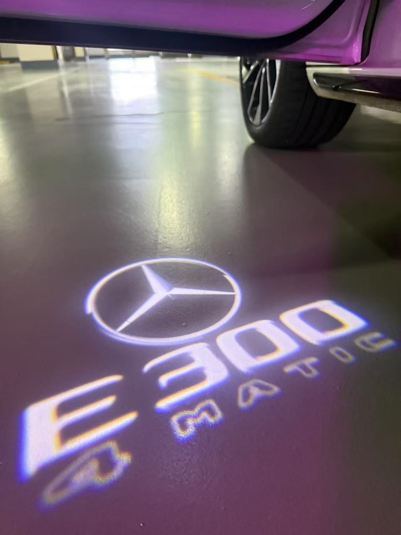 MERCEDES BENZ LOGO PROJECTOT LIGHTS Nr.03 (cantidad 1 = 1 juego/2 luces de puerta)
