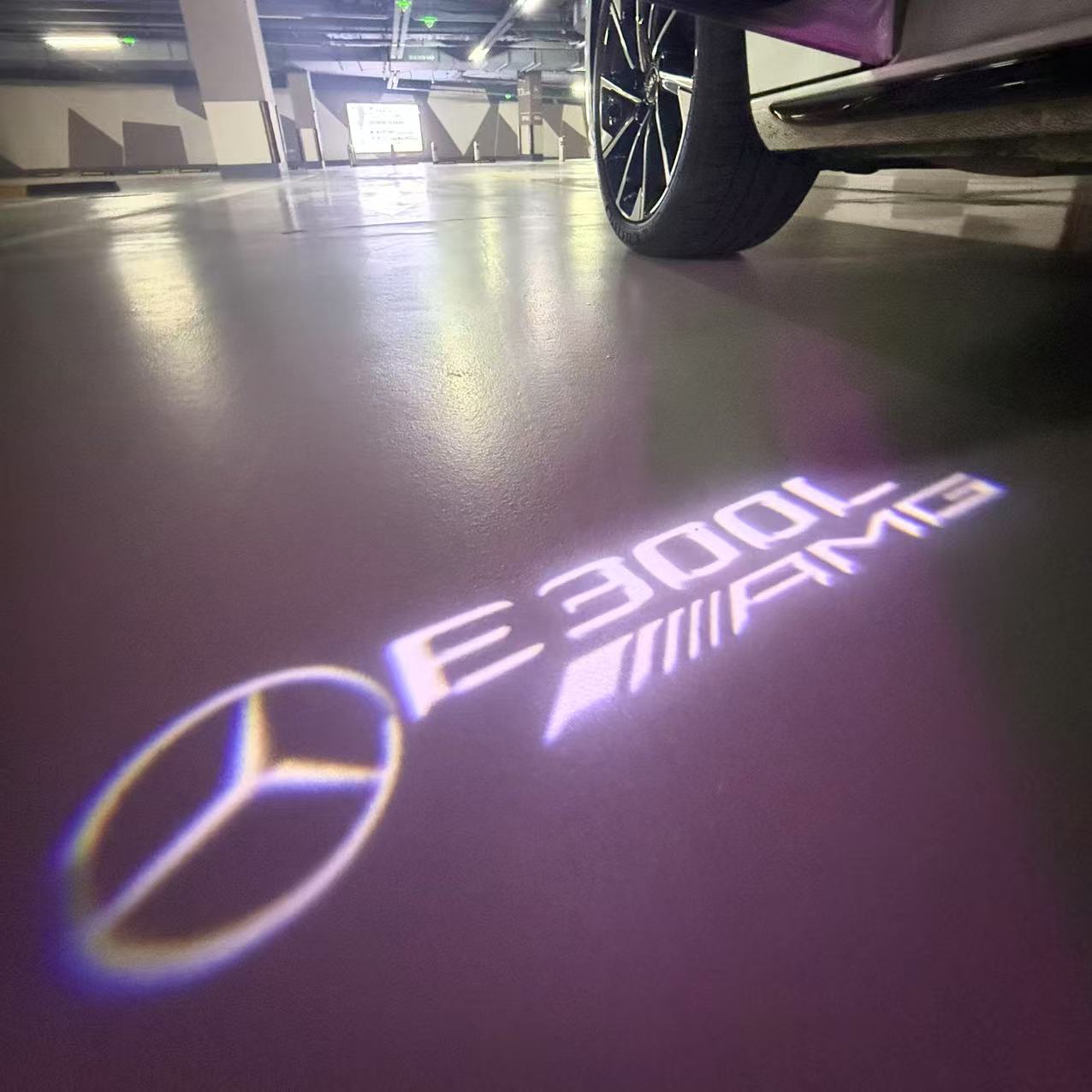 MERCEDES BENZ LOGO PROJECTOT LIGHTS Nr.03 (cantidad 1 = 1 juego/2 luces de puerta)