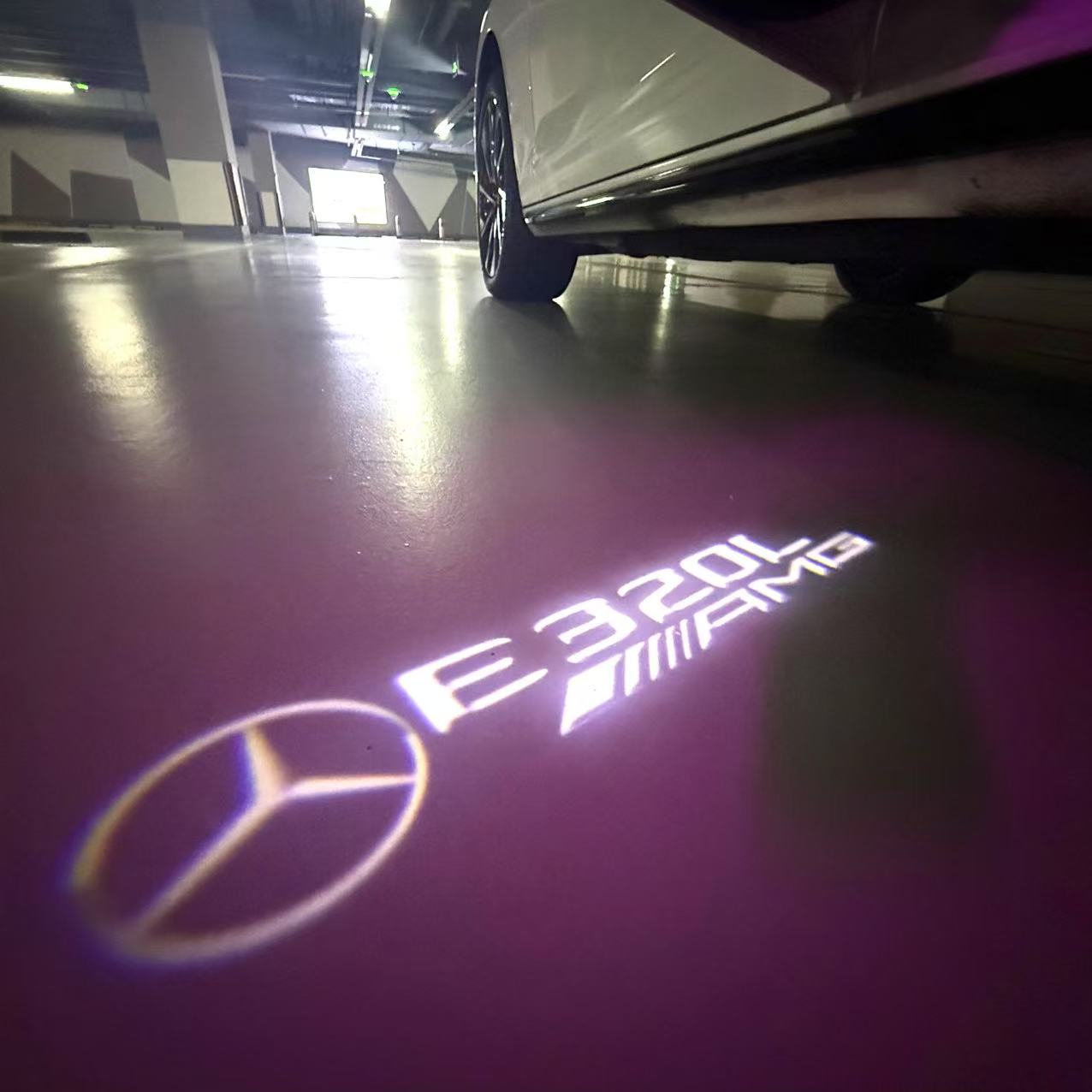 MERCEDES BENZ LOGO PROJECTOT LIGHTS Nr.03 (cantidad 1 = 1 juego/2 luces de puerta)
