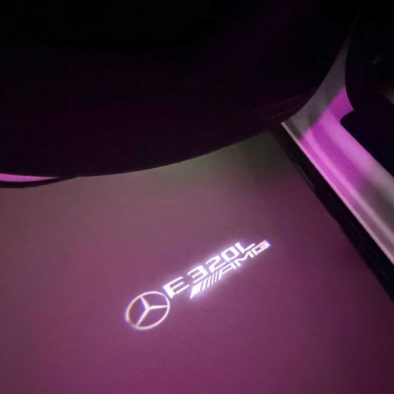 MERCEDES BENZ LOGO PROJECTOT LIGHTS Nr.03 (cantidad 1 = 1 juego/2 luces de puerta)